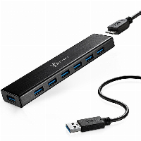 Хъб 7-портов J5 Create JUH377 USB 3.0, 1:7,Черен 