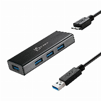 Хъб 4-портов J5 Create JUH340 USB 3.0, 1:4,Черен 