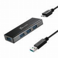 Хъб 4-портов J5 Create JUH340 USB 3.0, 1:4,Черен 
