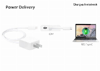 4-портов хъб USB-C j5Create JCH346, 2 x USB-A, 2 x USB-C, PD 2.0