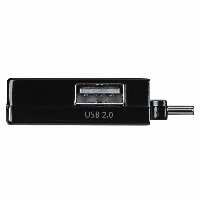 USB-C хъб 1:3 HAMA Pocket, 1 x USB-A 3.1, 2 x USB-A 2.0, Черен