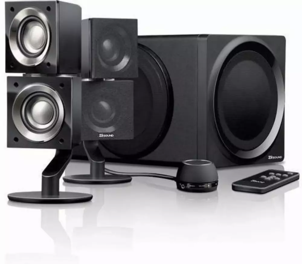 Озвучителна система Wireless Creative T6 series II, 2.1, Черен