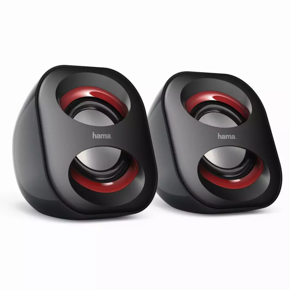 Ηχεία HAMA Sonic Mobil 183, 173131, 2.0, Μαύρο/Κόκκινο