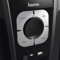 Звукова система HAMA PR-2120 173138, 2.1, 2x5W+10W, Черен