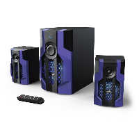 Гейминг звукова система HAMA Urage SoundZ Evolution 2.1 80W, Bluetooth, USB, SD Card