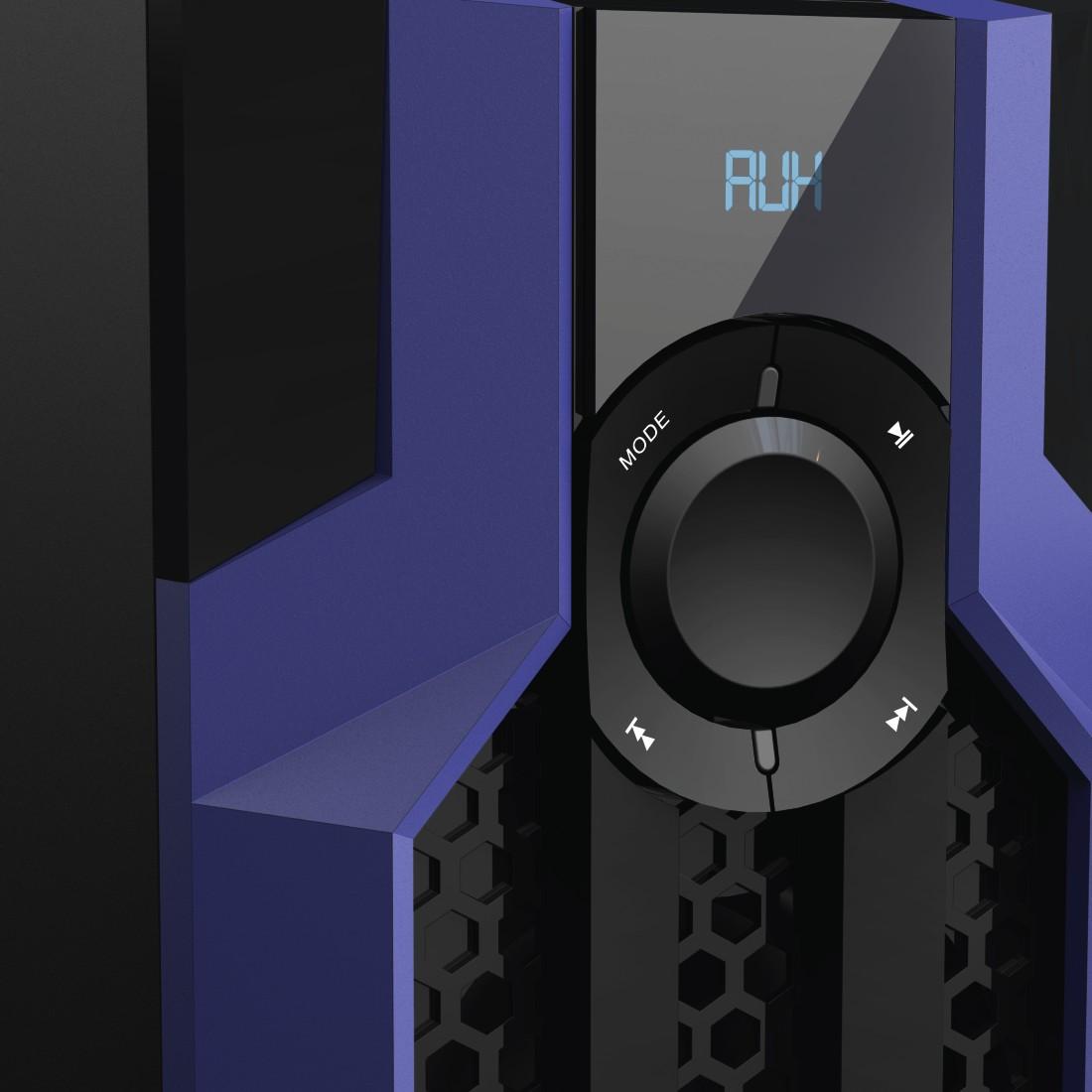 Гейминг звукова система HAMA Urage SoundZ Evolution 2.1 80W, Bluetooth, USB, SD Card