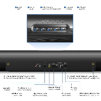 Безжична звукова система HAMA SIRIUM4000ABT, Smart TV Soundbar 2.1, Wireless Subwoofer/Bluetooth/AVS