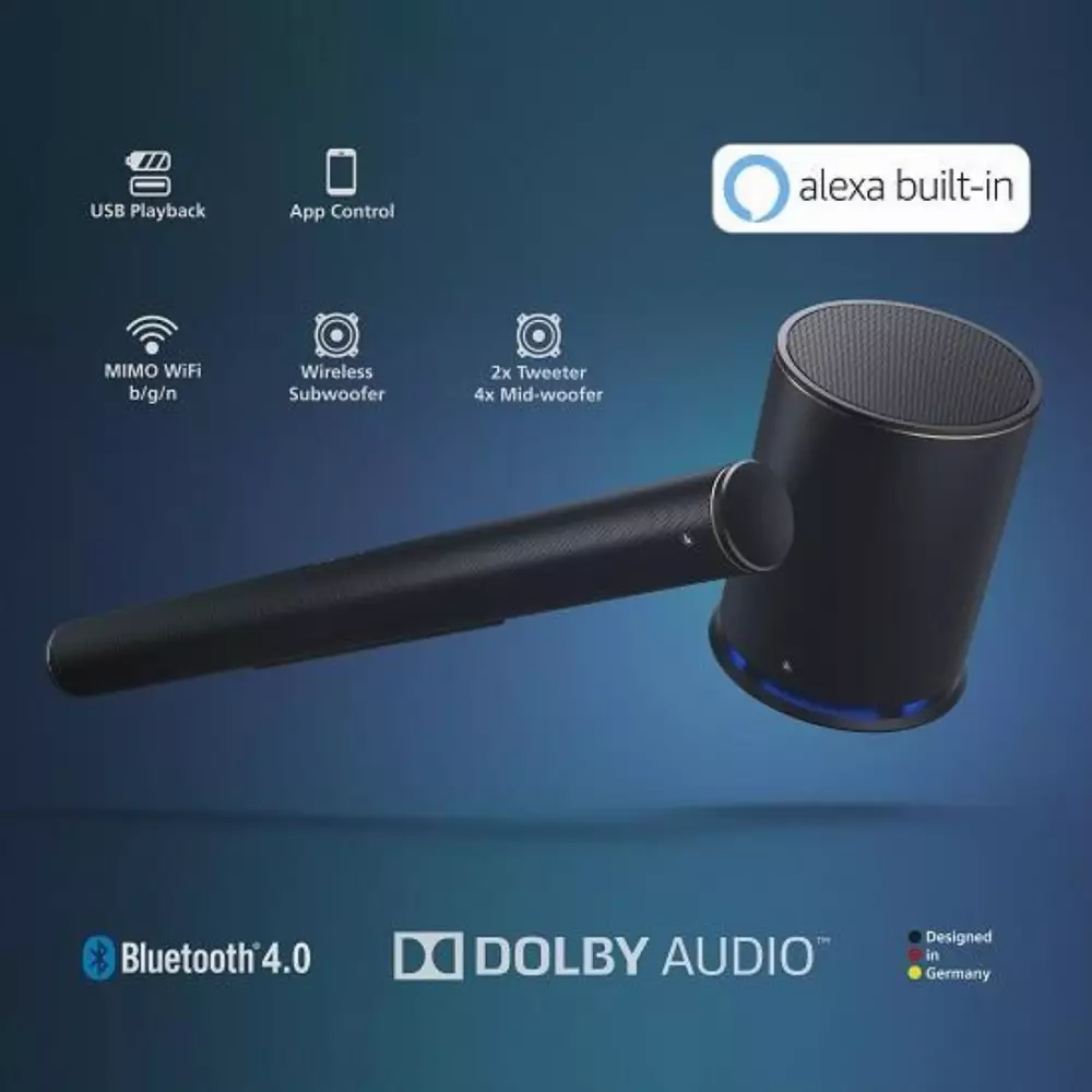 Безжична звукова система HAMA SIRIUM4000ABT, Smart TV Soundbar 2.1, Wireless Subwoofer/Bluetooth/AVS