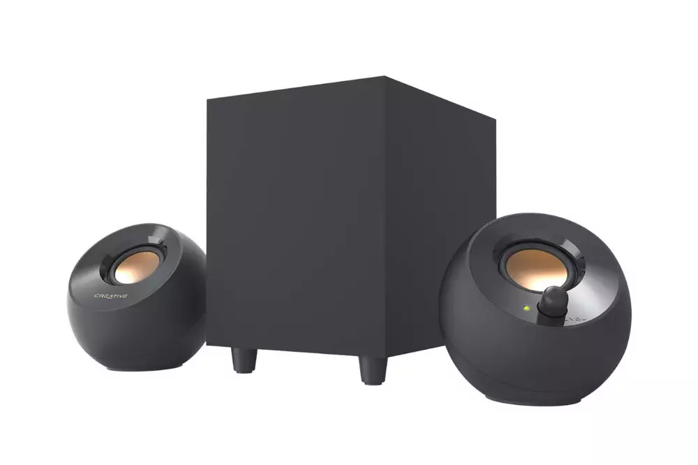 Creative PEBBLE Plus 2.1 Speaker System, USB, Black