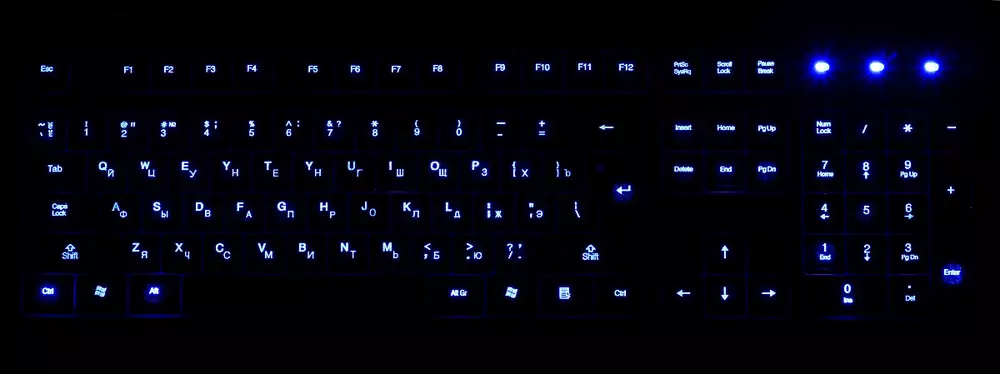 Мултимедийна клавиатура A4tech, KD-126-1, USB със синя LED подсветка