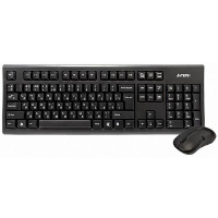 Комплект клавиатура и мишка A4tech 3100N Black