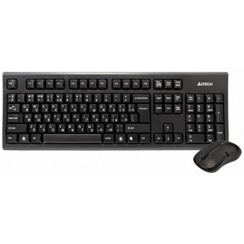 Комплект клавиатура и мишка A4tech 3100N Black