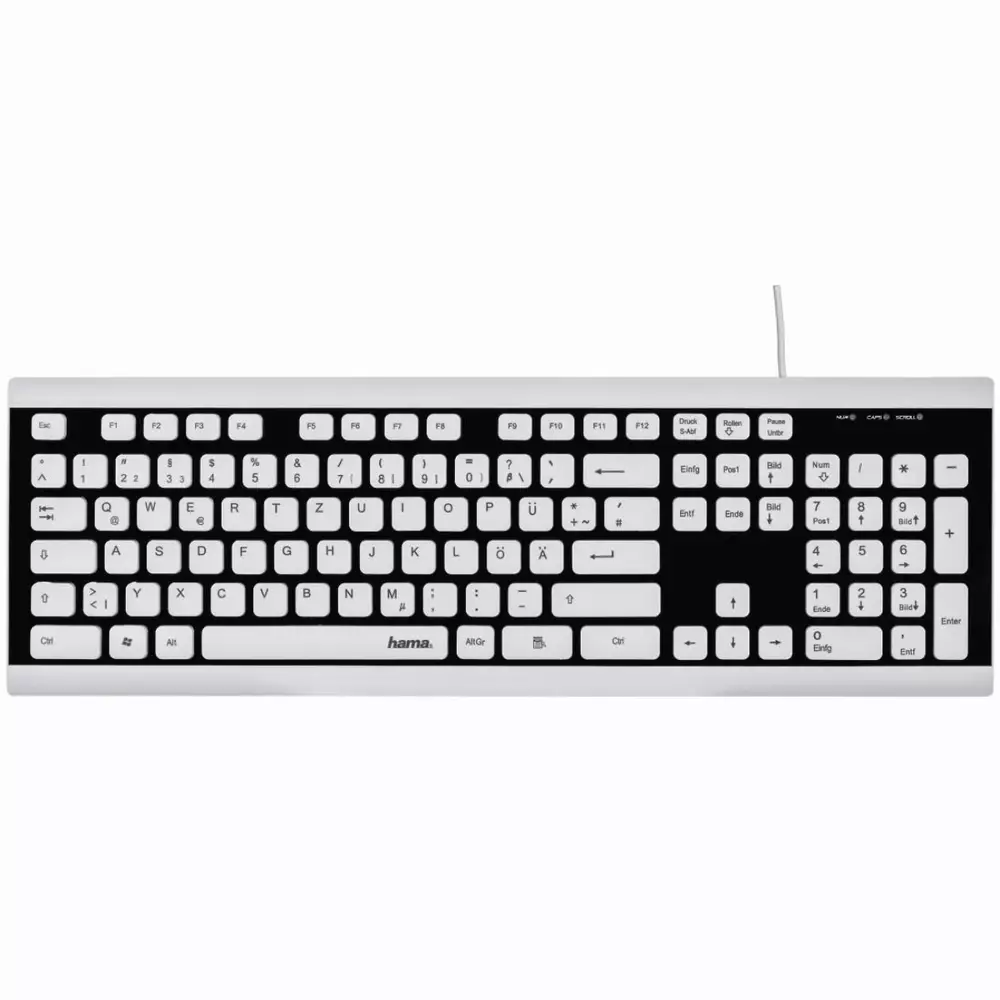 Водоустойчива клавиатура HAMA Covo Black/white