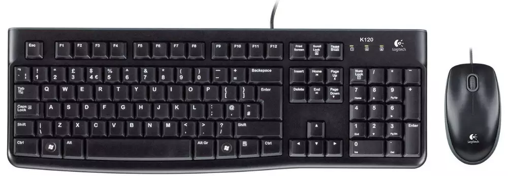 Kомплект клавиатура с мишка Logitech MK120 Black