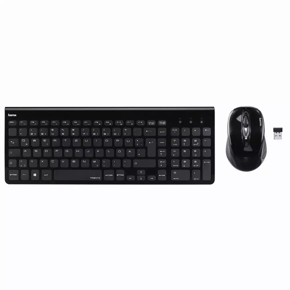 Комплект клавиатура и мишка HAMA Trento Black