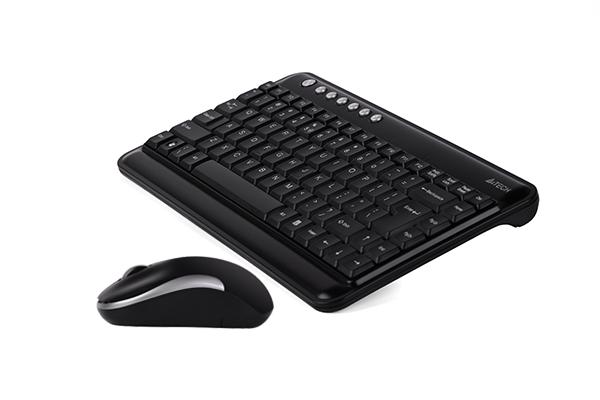 Комплект мини клавиатура и мишка A4tech 3300N Black