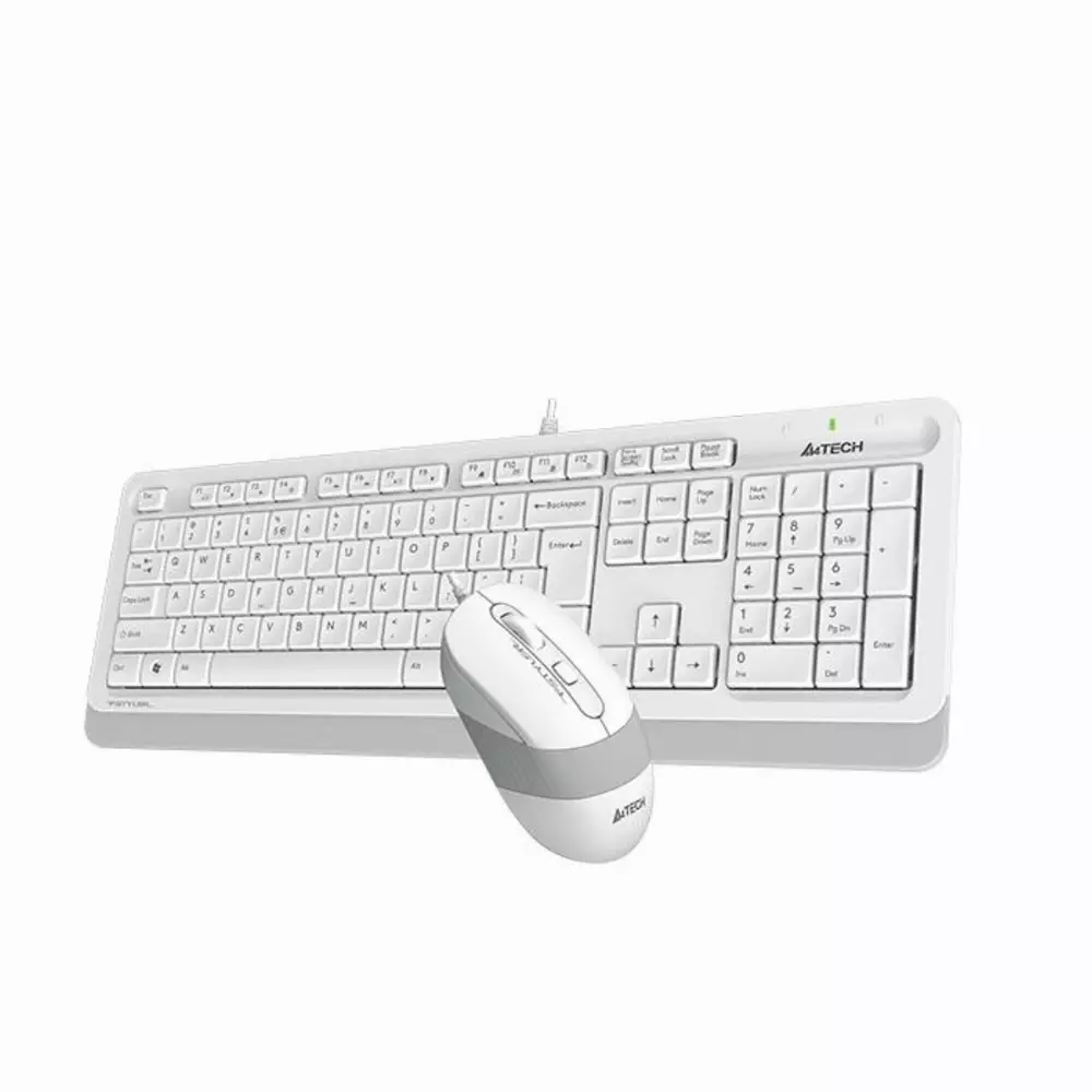 Комплект клавиатура и мишка A4TECH Fstyler F1010 White