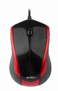 Мишка A4Tech V-Track PADLESS Black/Red -  N-400-2