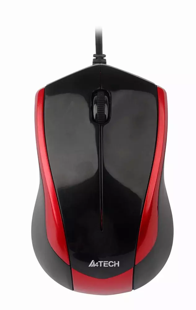 Мишка A4Tech V-Track PADLESS Black/Red -  N-400-2