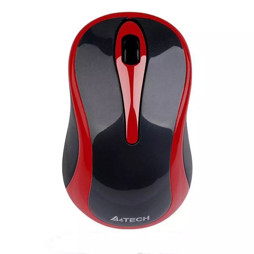 Безжична мишка A4Tech G3-280N-2, V-Track PADLESS, Black/Red