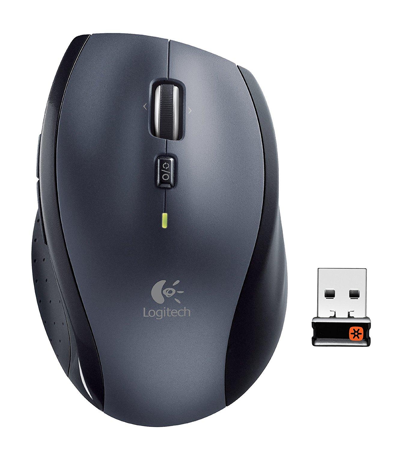 LOGITECH M705 Marathon Wireless Mouse, Black