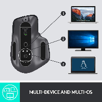Безжична лазерна мишка LOGITECH MX Master 3 Graphite