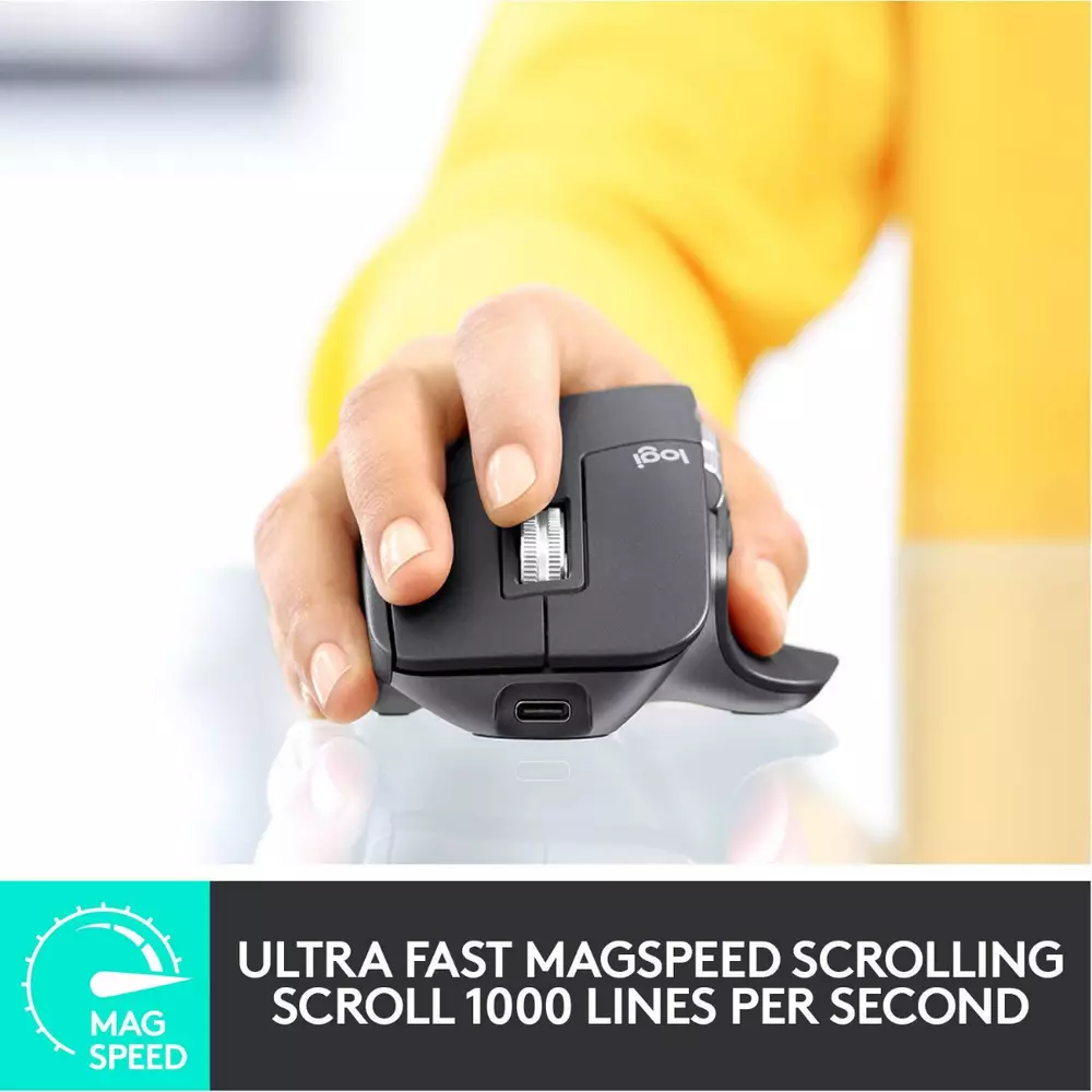Безжична лазерна мишка LOGITECH MX Master 3 Graphite