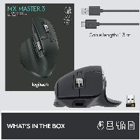 Безжична лазерна мишка LOGITECH MX Master 3 Graphite