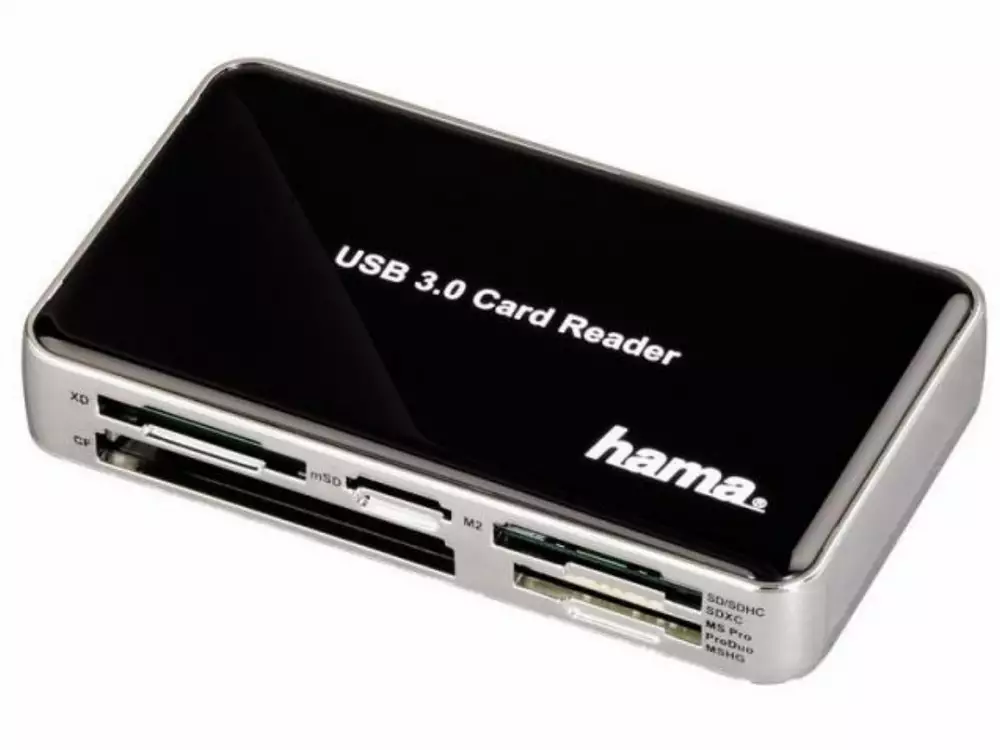 Четец за карти HAMA 39878, All in 1, USB 3.0, SD/micro SD/CF/MS/xD