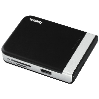 USB 3.1 хъб/ четец на карти 3 in 1, Адаптер USB-C, SD/SDHC/SDXC, Черен/Сребрист