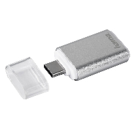 Четец за карти HAMA 181020, USB 3.1 Type-C, microSD, Сребрист