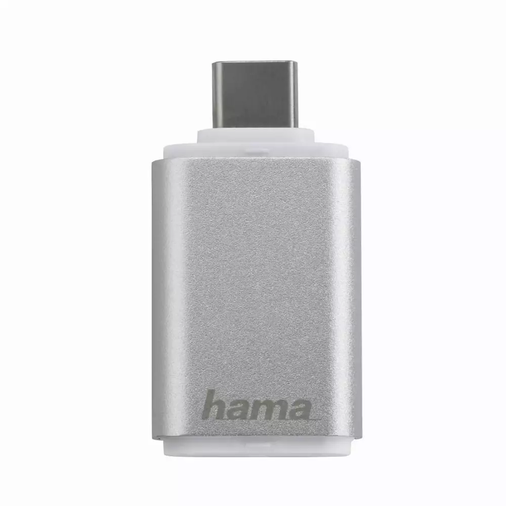 Четец за карти HAMA 181020, USB 3.1 Type-C, microSD, Сребрист