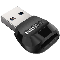 Четец за карти SanDisk MobileMate USB 3.0, UHS-I, Micro SDHC, Micro SDXC, SDDR-B531-GN6NN