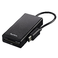 Четец за карти HAMA 54144, USB 2.0 Type-C хъб за телефон,лаптопи,таблети