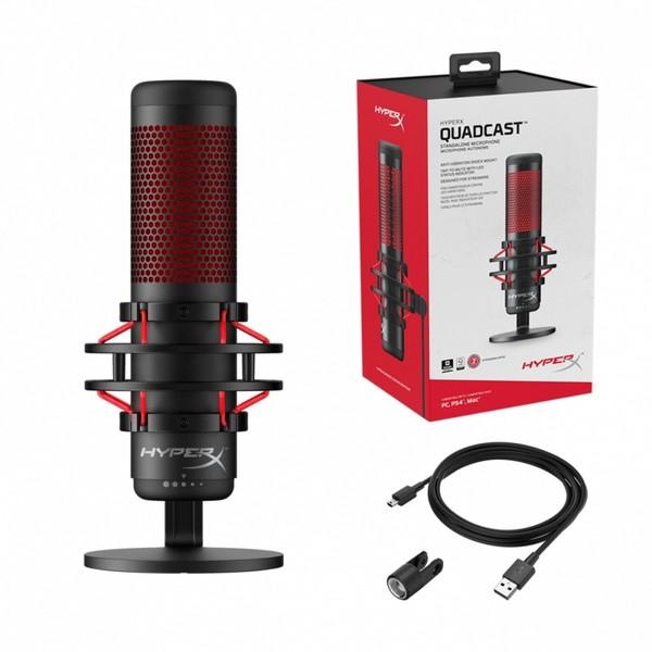 Настолен микрофон HyperX QuadCast