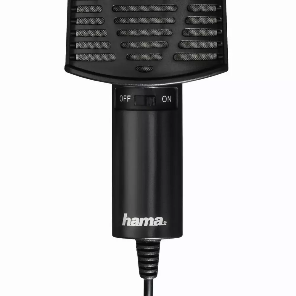 Настолен микрофон HAMA MIC-USB Allround, за PC/лаптоп, USB, Черен