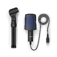 Настолен микрофон uRage Stream 100, USB, Черен