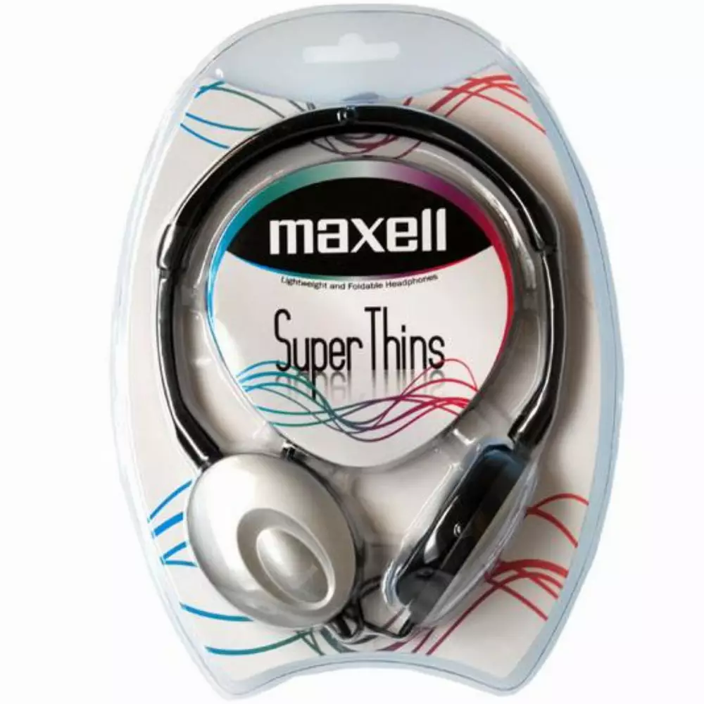 Слушалки MAXELL Super THIN, Silver