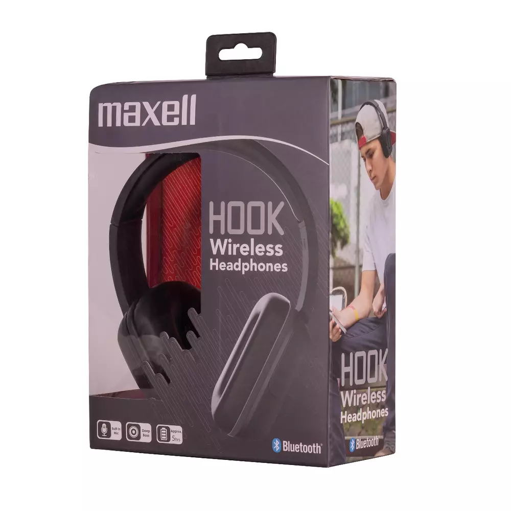 Bluetooth слушалки MAXELL EB BT300 Hook, Black