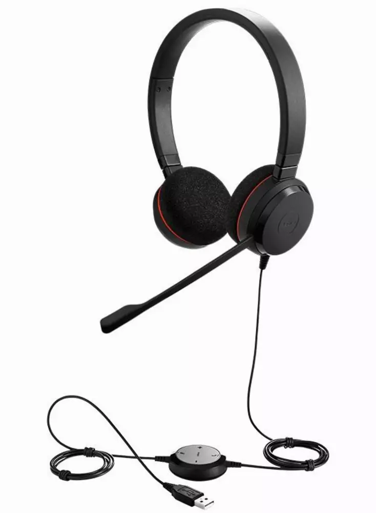 Слушалки Jabra Evolve 20 Stereo, Black