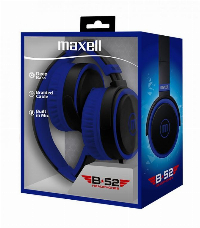 Слушалки с микрофон MAXELL B52, Black/Blue