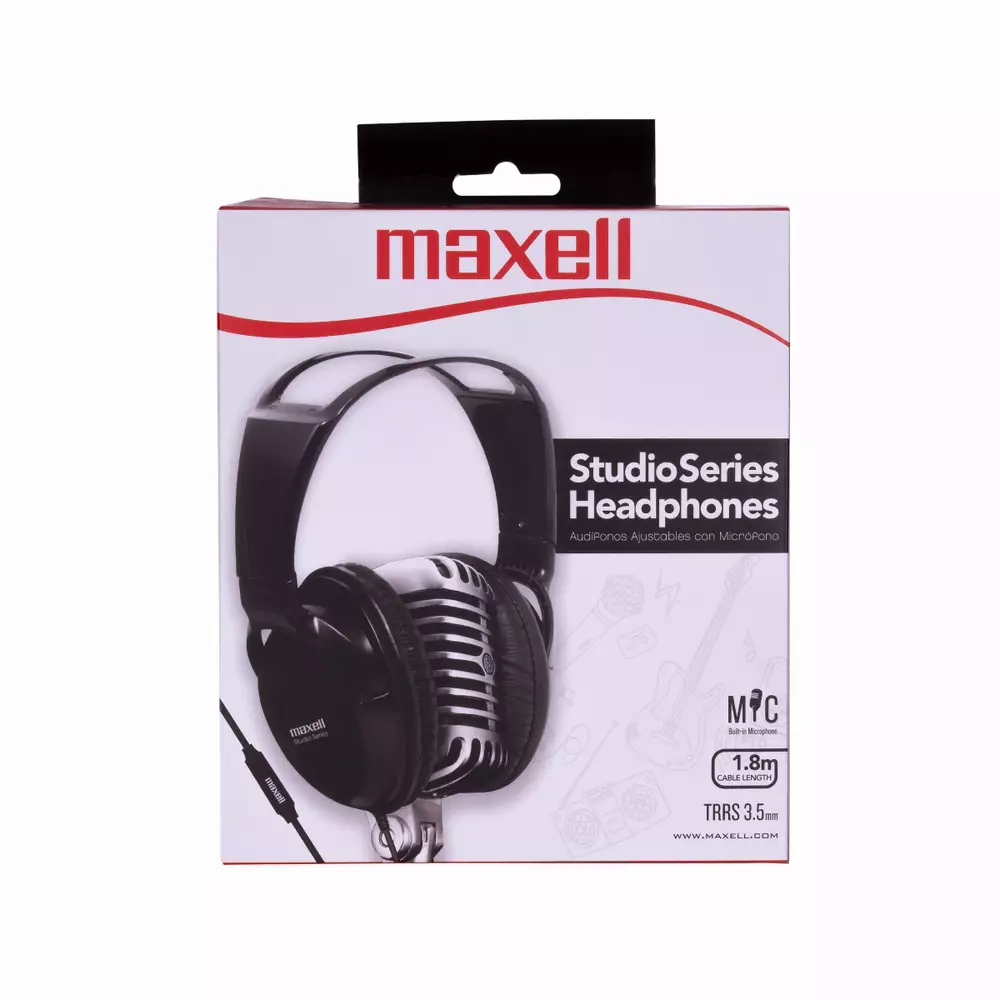 Слушалки с микрофон MAXELL Studio Series ST2000, Black