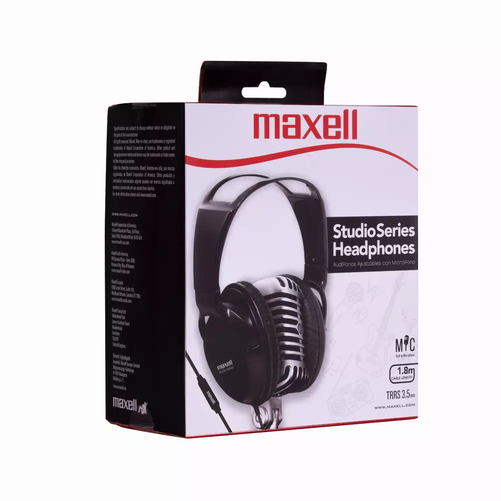 Слушалки с микрофон MAXELL Studio Series ST2000, Black