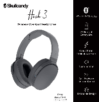 Bluetooth слушалки Skullcandy Hesh 3 Wireless, Grey