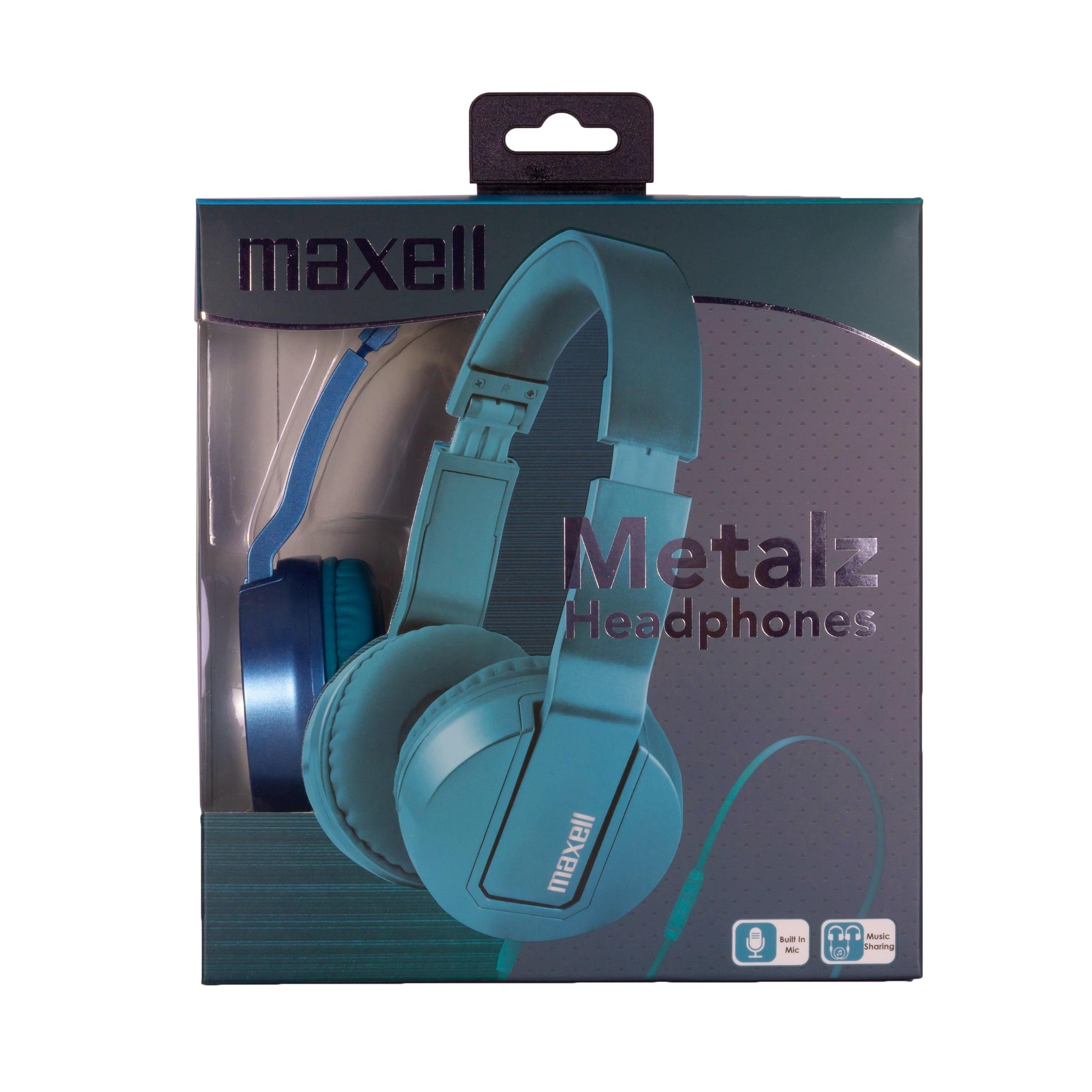 Слушалки с микрофон MAXELL METALZ JADE, син