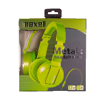 Слушалки с микрофон MAXELL METALZ TENNIS, Green