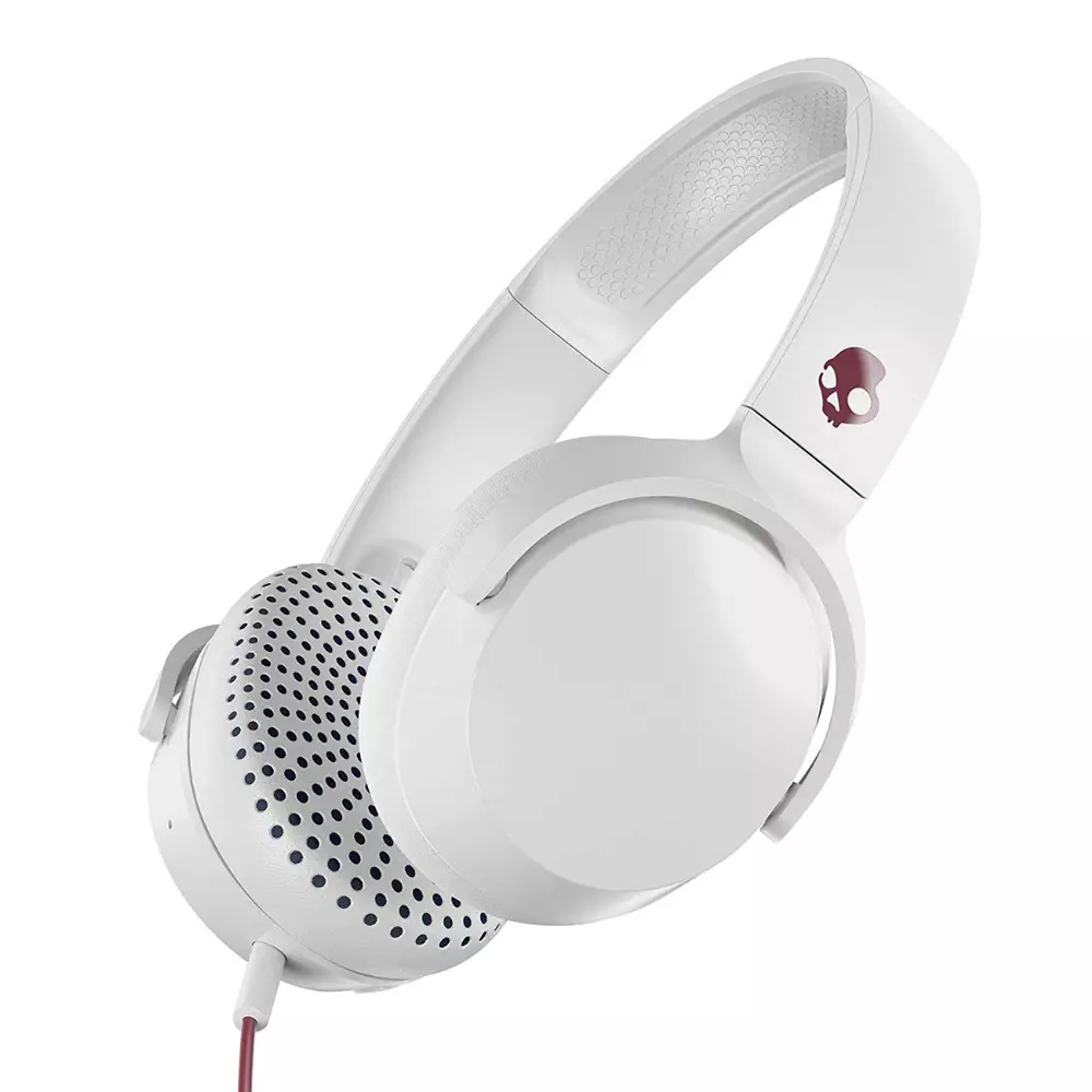 Слушалки с микрофон Skullcandy Riff On-ear, White
