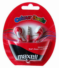 Слушалки MAXELL Colour BUDZ, Red