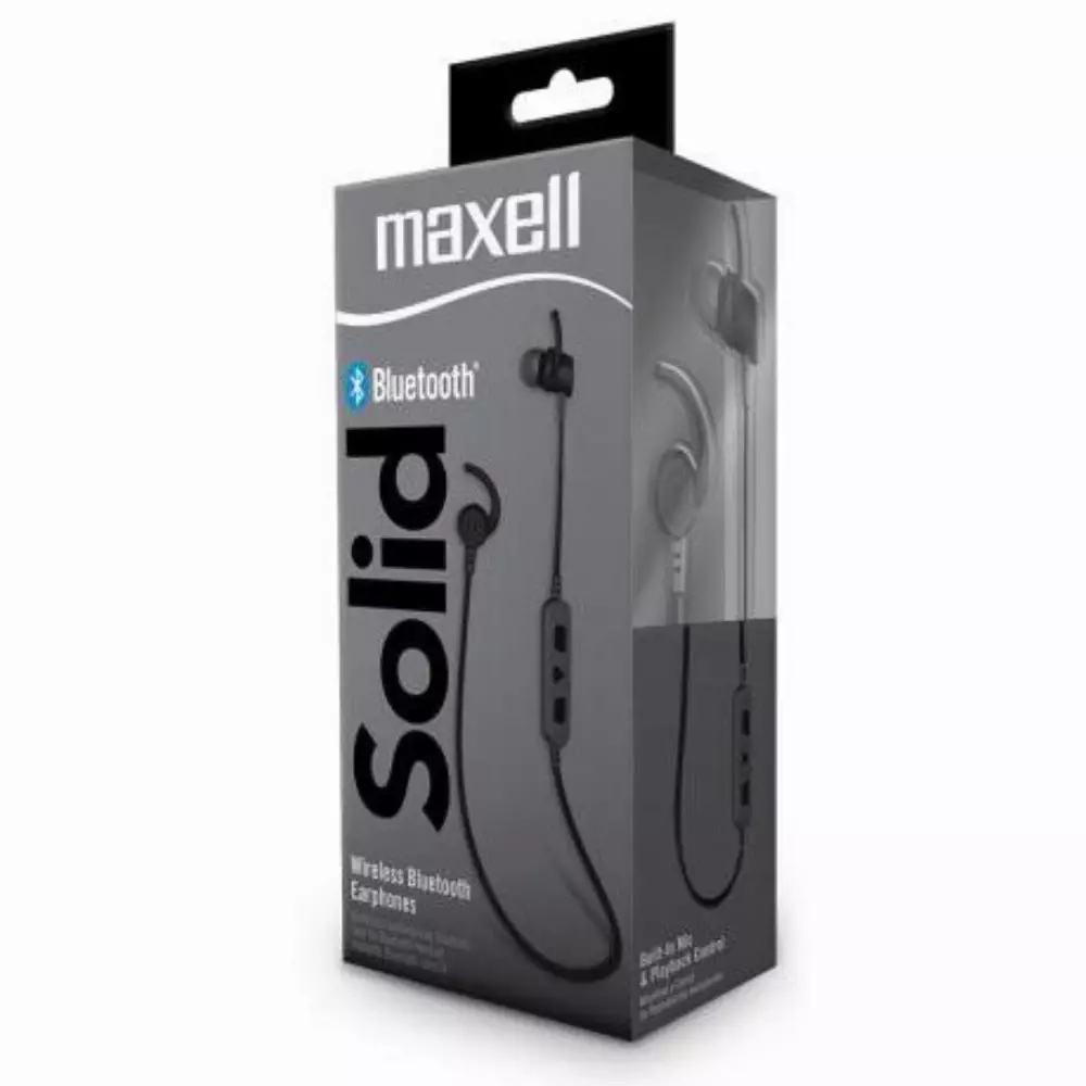 Безжични блутут слушалки MAXELL BT100 SOLID, Black