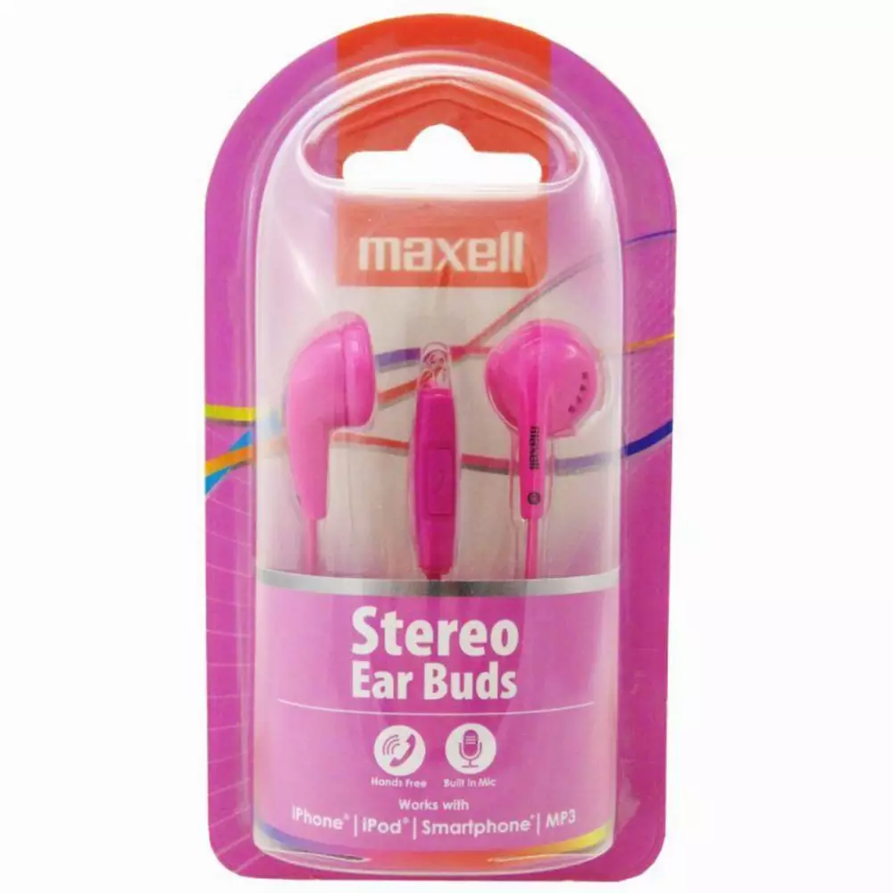 Слушалки MAXELL EB-95 Ear BUDS, Pink